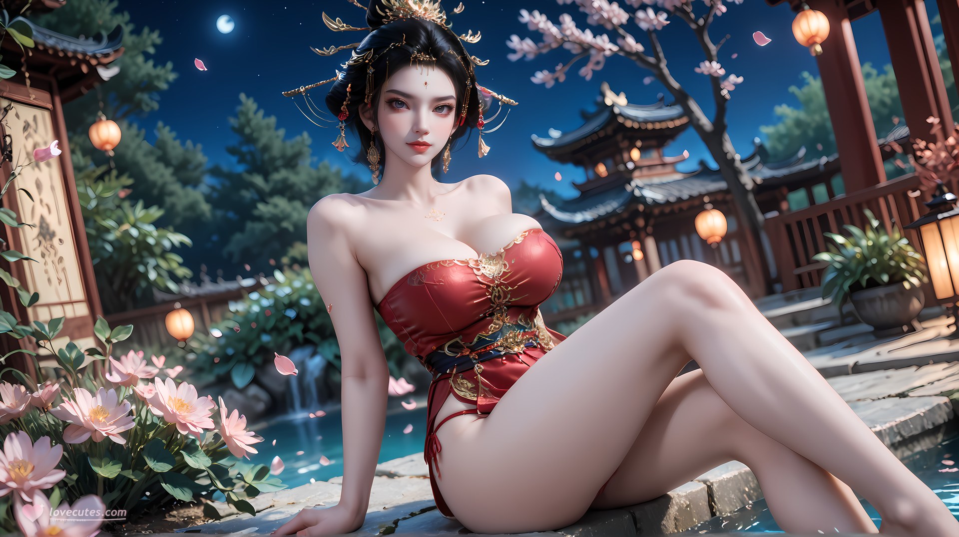 AI Nudes - Changle Empress Red-Gold Palace Waterside Gallery 95P