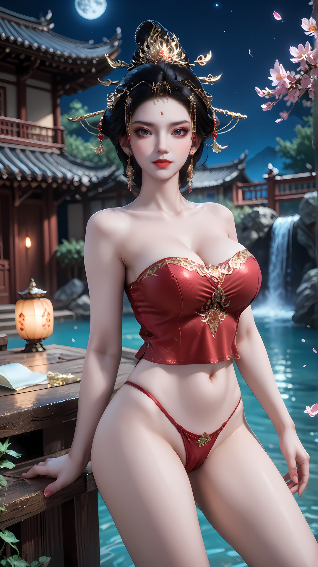AI Nudes - Changle Empress Red-Gold Palace Waterside Gallery 95P