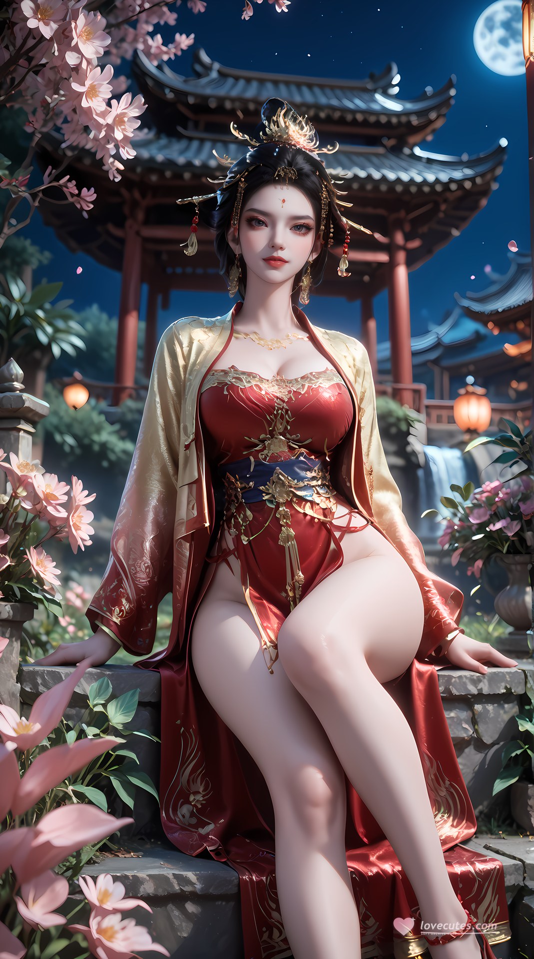 AI Nudes - Changle Empress Red-Gold Palace Waterside Gallery 95P