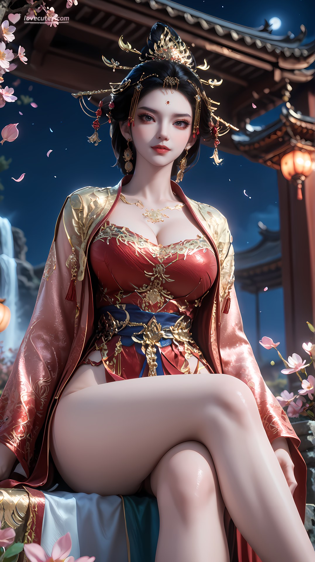 AI Nudes - Changle Empress Red-Gold Palace Waterside Gallery 95P