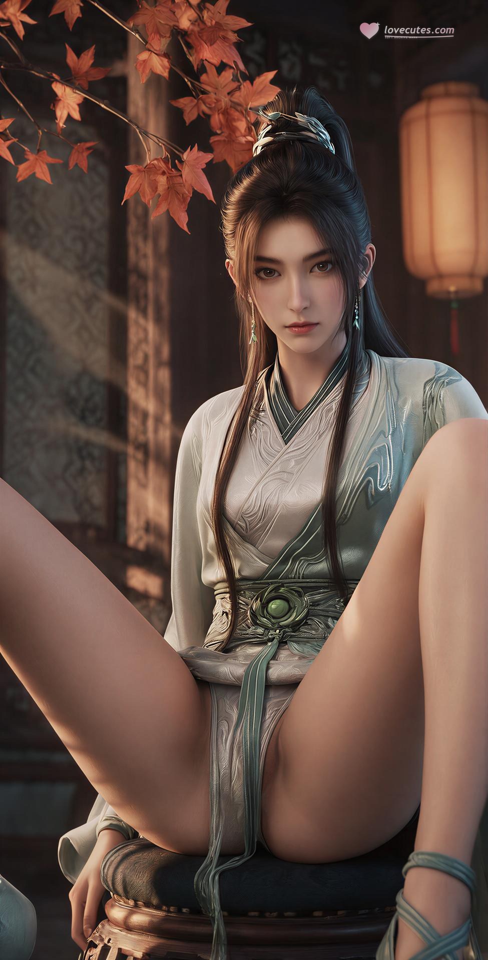 AI Porn - หนิงเหยา ชุดเขียวใบเมเปิล 140P