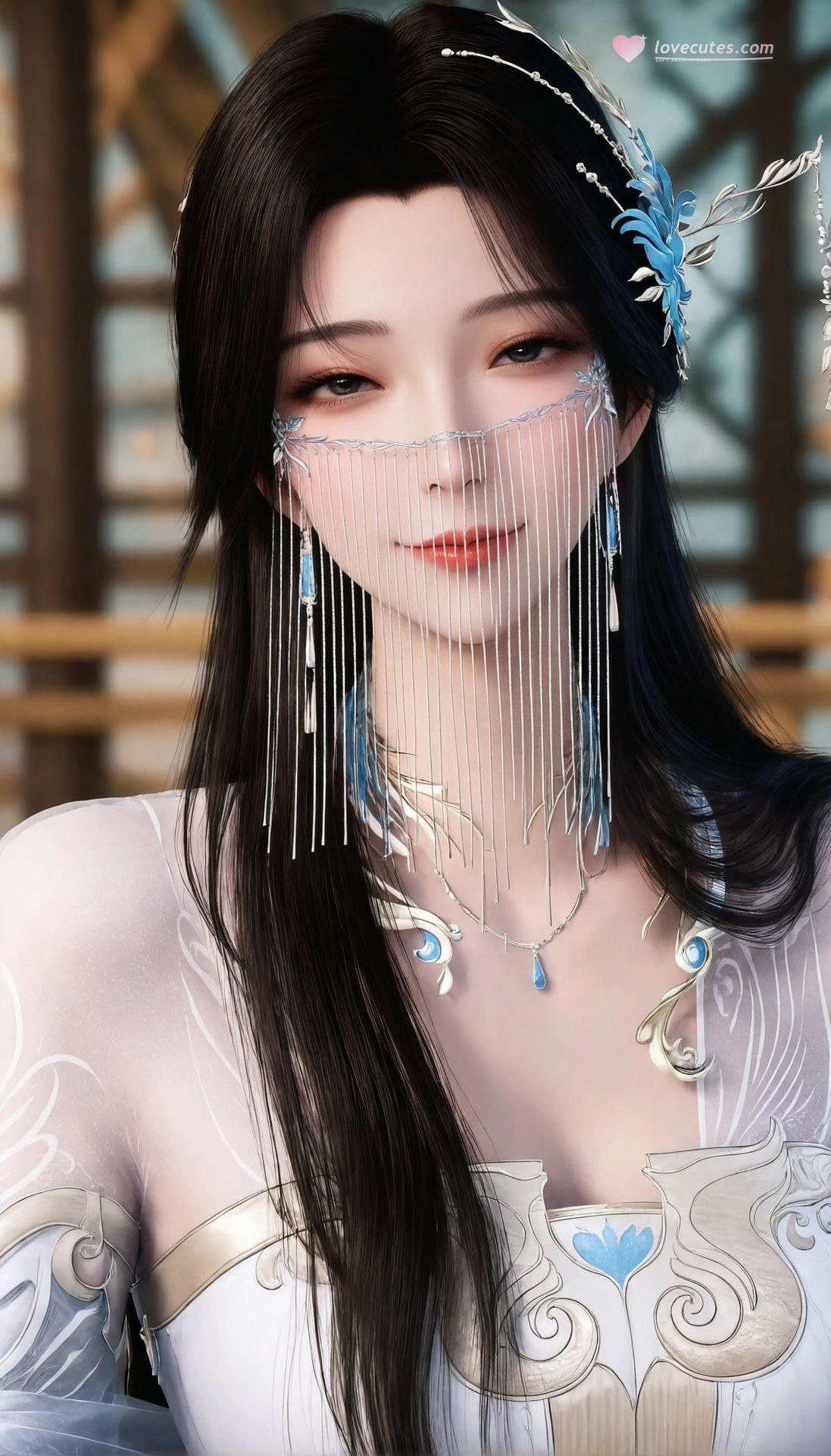 AI Porn - 遮天 安妙依：白紗面紗全裸露穴圖集 412P