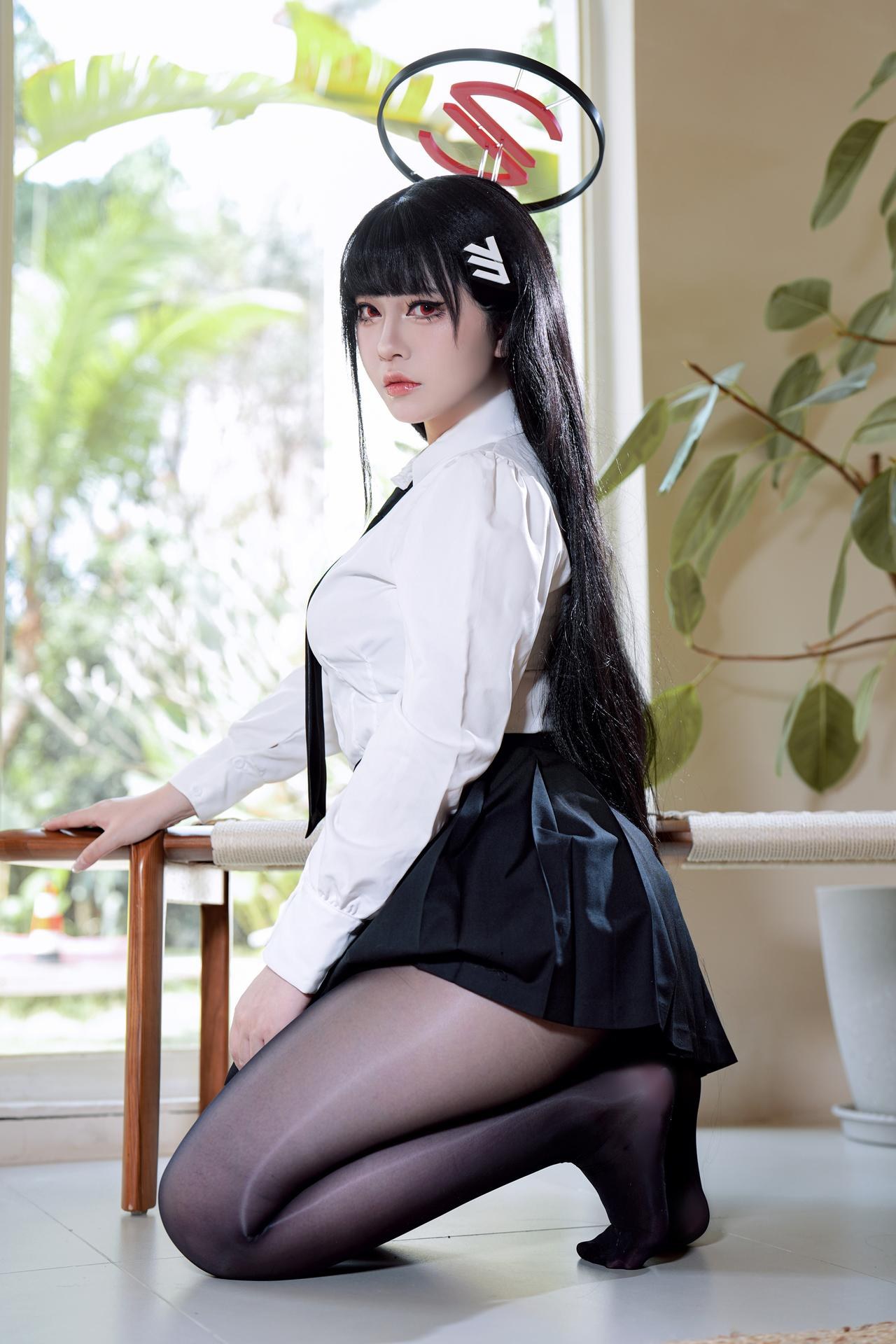 [cosplay] 半半子 - 蔚藍檔案 調月莉音：竞泳美腿大尺度 64P5V