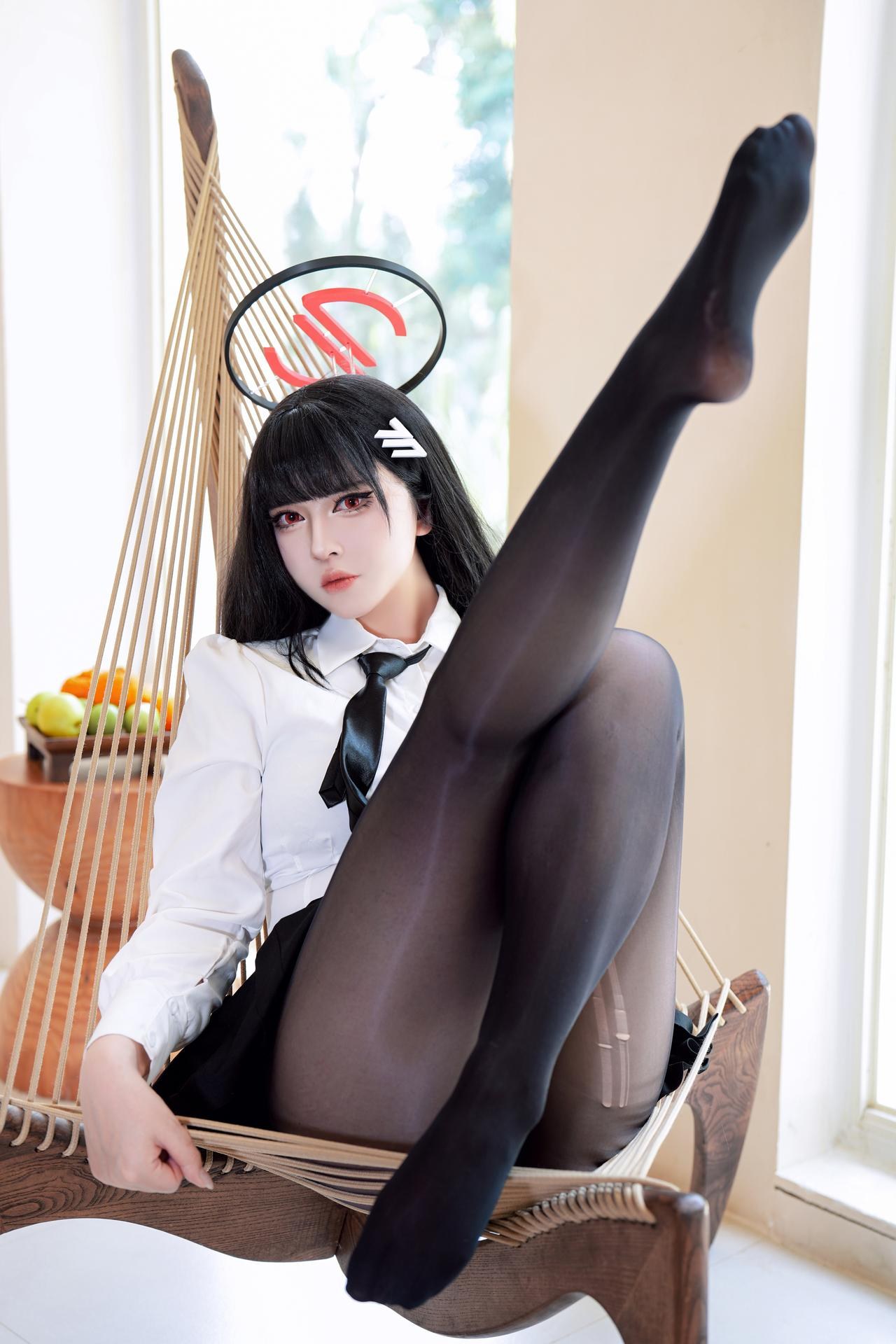 [cosplay] 半半子 - 蔚藍檔案 調月莉音：竞泳美腿大尺度 64P5V