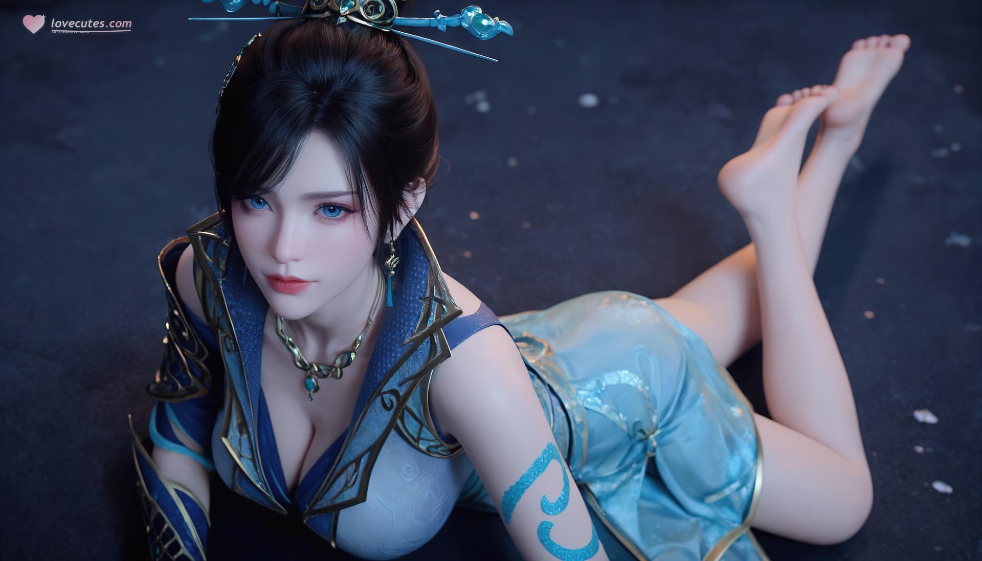 AI Porn - 斗破苍穹 青鳞：青蓝战甲室內交合圖集 246P
